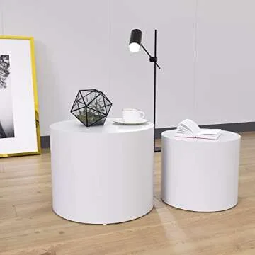 Durable KEVINSPACE Nesting Coffee Table Set for Small Spaces