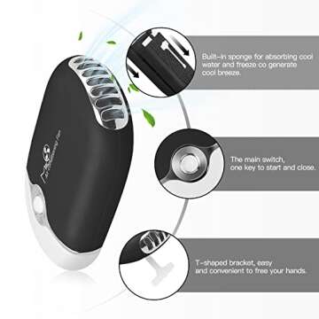 Rechargeable MISMXC Mini Eyelash Fan Dryer for Extensions