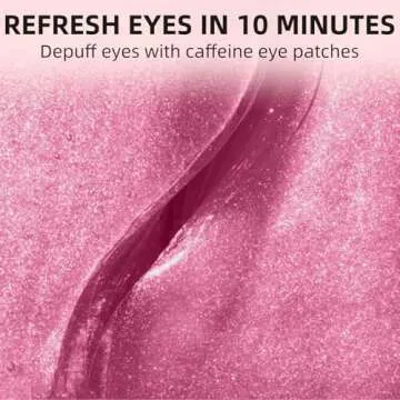 Dr. Pure Under Eye Patches for Puffiness: Caffeine Eye Mask for Dark Circles and Puffy Eyes with Niacinamide Hyaluronic Acid - Smooth Wrinkles Reduce Eye Bags Undereye Gel Pad (50 Pairs)