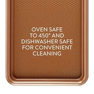 Ayesha Curry Nonstick Bakeware Set/Baking Pans - 3 Piece, Brown