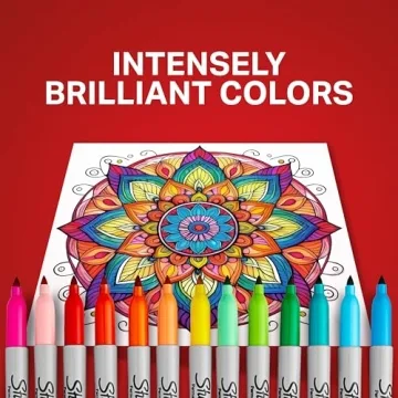 Sharpie Electro Pop Permanent Markers Fine Tip 24 Count