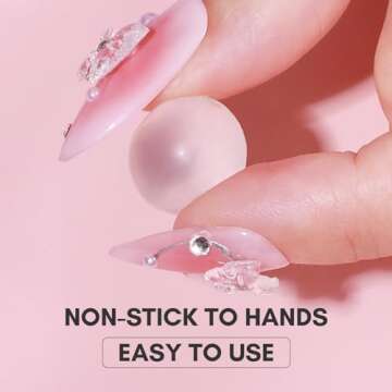 Makartt Solid Gel Builder Mini Kit for 3D Scupting DIY - 15ML 4 in 1 Nail Extension Gel,4 pcs Silicone Molds,1 Sculpting Brush,UV Glue for Acrylic Nails Rhinestones Gel Molding Manicure Hard Gel Kit