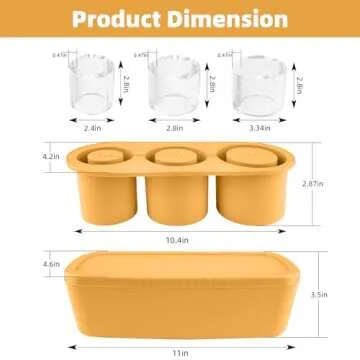 Tcamp Ice Cube Tray for 20-40 oz Tumbler Cup