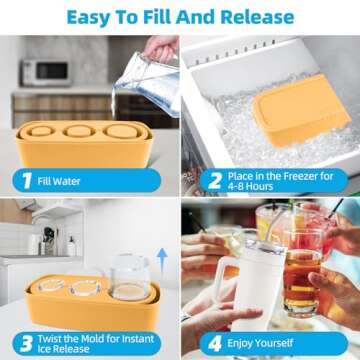 Tcamp Ice Cube Tray for 20-40 oz Tumbler Cup