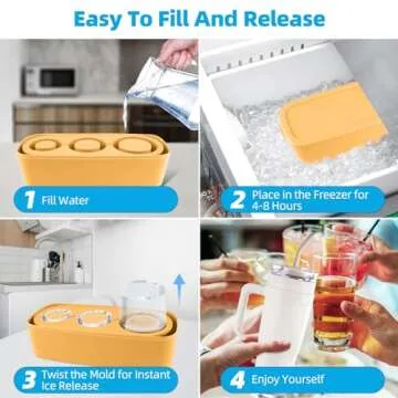 Tcamp Ice Cube Tray for 20-40 oz Tumbler Cup