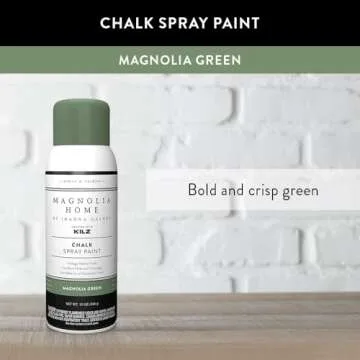 Magnolia Home by Joanna Gaines Interior/Exterior Spray Paint for Small Projects, Ultra-Matte, MAGNOLIA GREEN - 12 oz. Aerosol