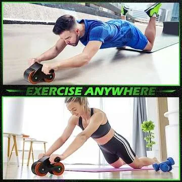 LAURA FAIRY Automatic Rebound Abdominal Wheel for Fitness