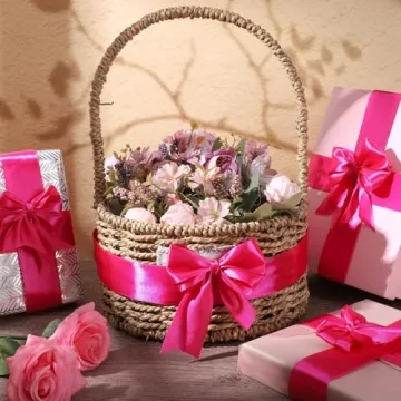 60 Yards Hot Pink Satin Ribbon for Crafting and Decor