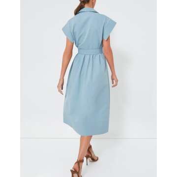 Fenclushy Women's Stylish Casual Maxi Dress with Pockets