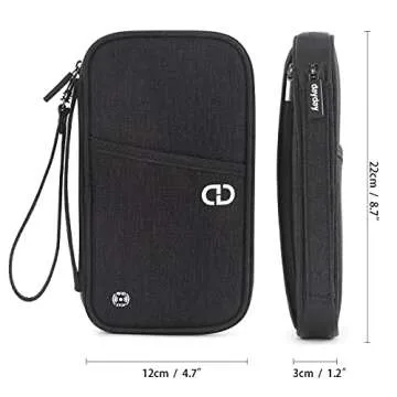 dayday® Passport Holder for Travel Family - RFID Blocking Travel Wallet Organizer Bag for Documents...