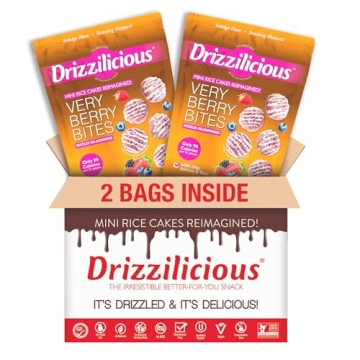 Drizzilicious Very Berry Rice Cakes - Guilt-Free Sweet Treats