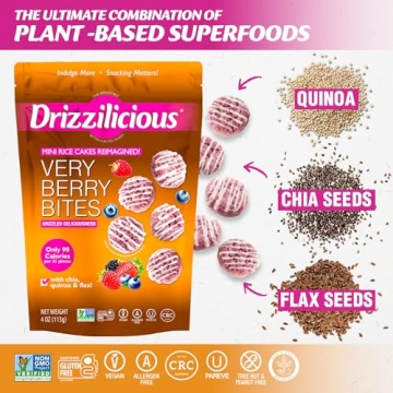 Drizzilicious Very Berry Rice Cakes - Guilt-Free Sweet Treats