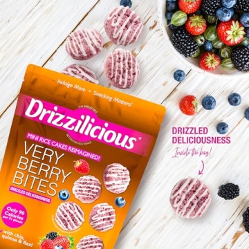 Drizzilicious Very Berry Rice Cakes - Guilt-Free Sweet Treats