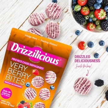 Drizzilicious Very Berry Rice Cakes - Guilt-Free Sweet Treats