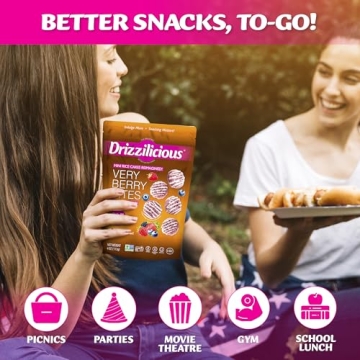 Drizzilicious Very Berry Rice Cakes - Guilt-Free Sweet Treats