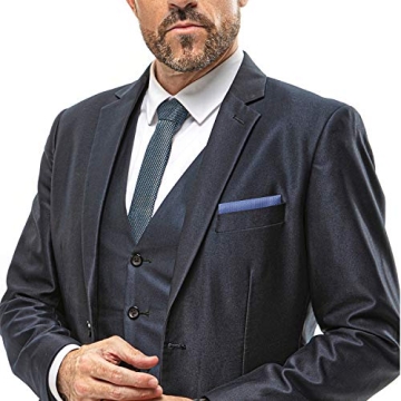 40 Pack Men's Pocket Squares - Assorted Handkerchief Set