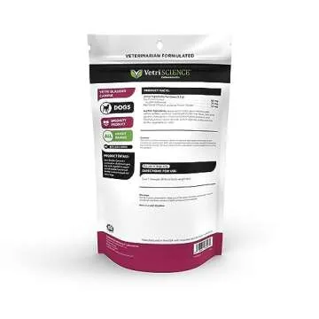 VetriScience Vetri Bladder Supplement for Dogs – UTI Support Chews with Antioxidants, Manage Incon...