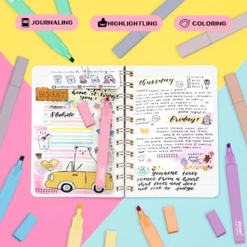 Vitoler 10Pcs Aesthetic No Bleed Highlighters for School