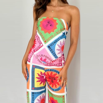 Stylish ROAONOCOMO 2 Piece Summer Beach Outfit for Women