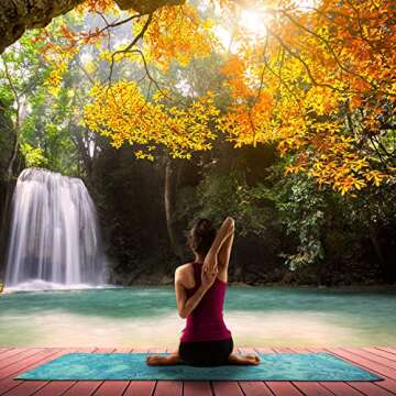 AIMERDAY Eco-Friendly Non Slip Yoga Mat for All Fitness Needs