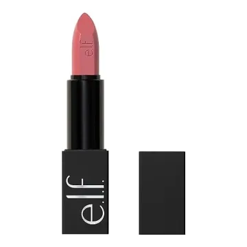 e.l.f. O Face Satin Lipstick, Richly Pigmented, Nourishing & Long-Lasting Creamy Lipstick, Infused W...
