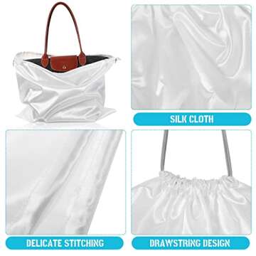 30 Silky Drawstring Dust Bags for Handbags & Shoes