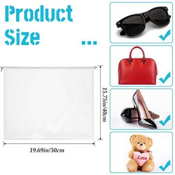 30 Silky Drawstring Dust Bags for Handbags & Shoes