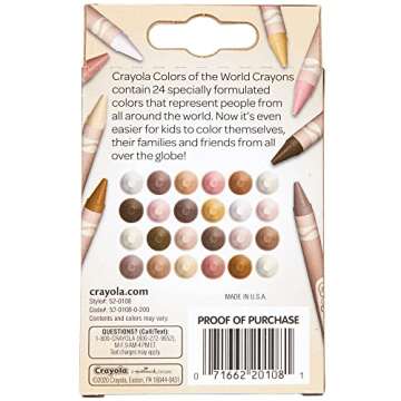 Crayola 24 Count Crayons - Colors of The World Set
