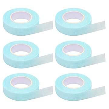 Mekupeu Blue Eyelash Tape - Breathable Adhesive for Extensions