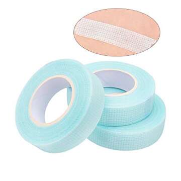 Mekupeu Blue Eyelash Tape - Breathable Adhesive for Extensions
