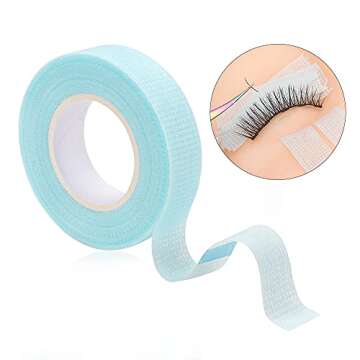 Mekupeu Blue Eyelash Tape - Breathable Adhesive for Extensions