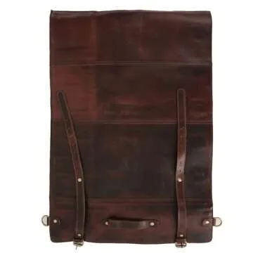 vintage crafts Genuine Buffalo Leather Knife Roll Set Chef's Knife Holder Cutlery Sheath Artist Case Organizer Storage bag Travel Friendly Gift for Men & Women Portable chef knife cases Organizer