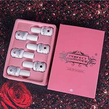 Perfect Summer Semi-permanent Gel Polish 6 Colors Gel Nail Soak Off UV LED Manicure Elegant Collection Nail Set 8ML 035