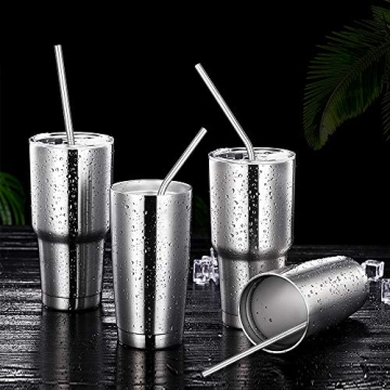 Hiware Reusable Stainless Steel Straws Eco-Friendly Pack