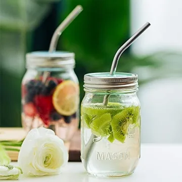 Hiware Reusable Stainless Steel Straws Eco-Friendly Pack