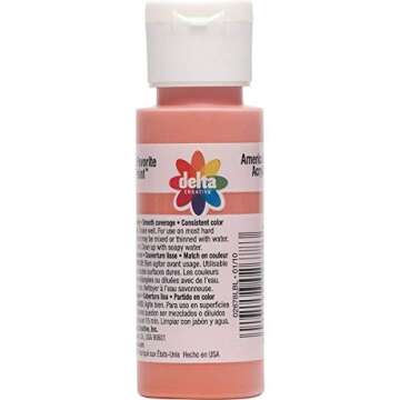 Delta Creative Ceramcoat Acrylic Paint in Deep Sea Coral (2 oz) - Versatile Color for All Projects