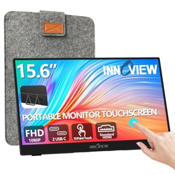 InnoView 15.6" Portable Touchscreen Monitor with 1080P Display