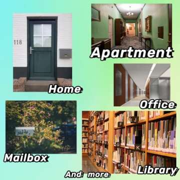 GLDonee Self-adhesive House Numbers for Easy Display