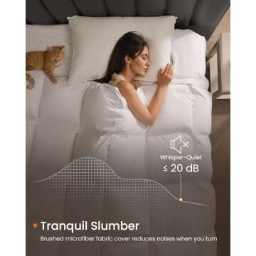 SONGMICS HOME Down Comforter, Down Duvet, Queen Size Duvet Insert, Feather Comforter with Corner Loops, 55 oz Filling, for All Seasons, Winter, Hotel, 90 x 90 Inches, Cloud White UTDC041W01