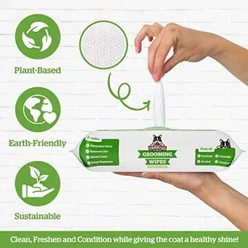 Pogi's Grooming Wipes Home & Travel Pack Bundle - 100-Count Green Tea Scented Grooming Wipes for Home and 240-Count Green Tea Scented Wipes for Travel