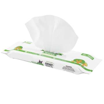 Pogi's Grooming Wipes Home & Travel Pack Bundle - 100-Count Green Tea Scented Grooming Wipes for Home and 240-Count Green Tea Scented Wipes for Travel