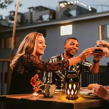 ANERIMST Outdoor Waterproof Bluetooth Speaker with Torch LED