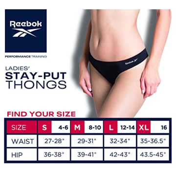 Reebok Women's Seamless Thongs 6 Pack | Performance Comfort