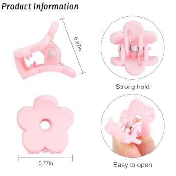 48Pcs Flower Hair Clips - Cute Accessories for All Ages