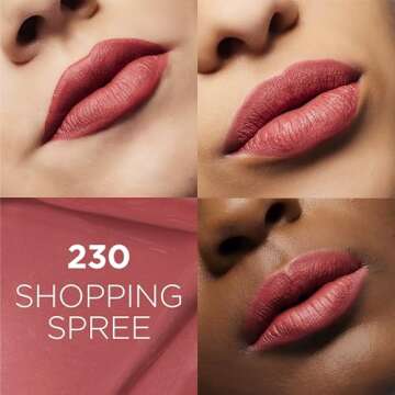 L'Oreal Paris Infallible Matte Resistance Liquid Lipstick, up to 16 Hour Wear, Shopping Spree 230, 0...