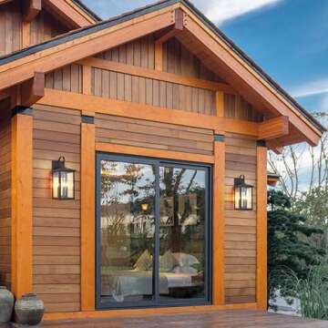 Tarentlight 3-Light 9 inches Wide 20.5 inches High Large Wall Lantern Light with Textured Black Finish and Clear Glass New Traditional Outdoor Wall Lights for a Porch, Patio, Garage, Barn, Foyer