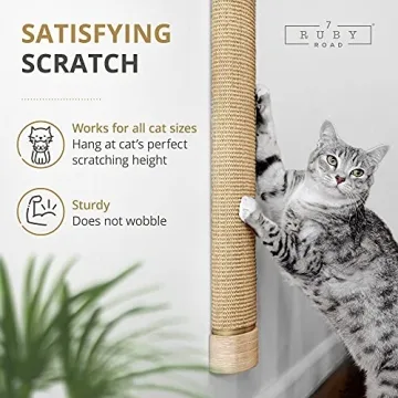 7 Ruby Road Wall Mounted Cat Scratcher for Indoor Cats