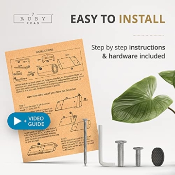 7 Ruby Road Wall Mounted Cat Scratcher for Indoor Cats