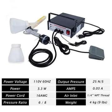 TBVECHI Powder Coating System Paint Gun for Durable Finishes