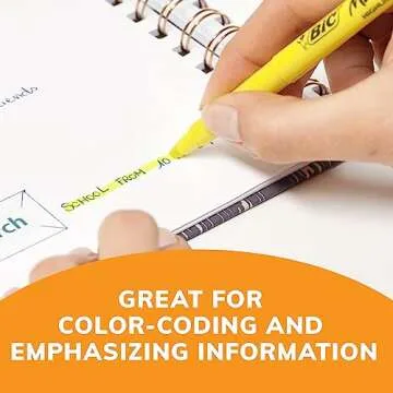 BIC Brite Liner Yellow Highlighters - 12 Count Pack